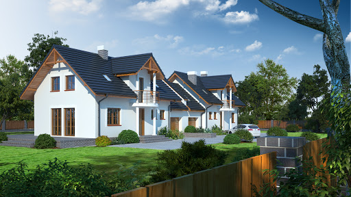 projekt domu Mirów 8 bliźniak