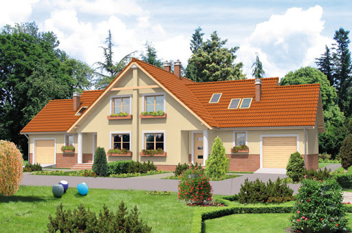 projekt domu Dwie krople - bliźniak - BC10