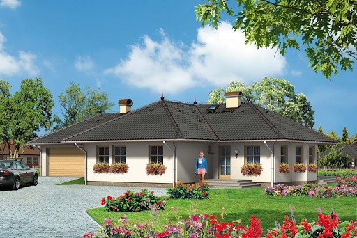 projekt domu Tęcza