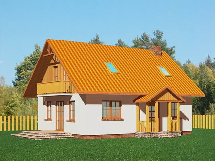 projekt domu Domek Prosty