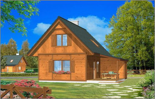 projekt domu Francik z tarasem