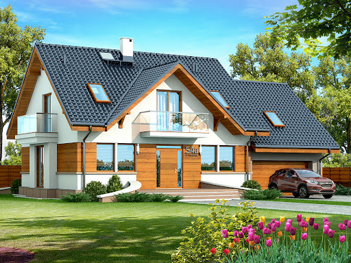 Projekty Domów Parterowych Z Poddaszem Toobapl