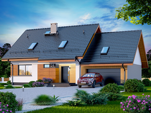 Projekty Domów Parterowych Z Poddaszem Toobapl